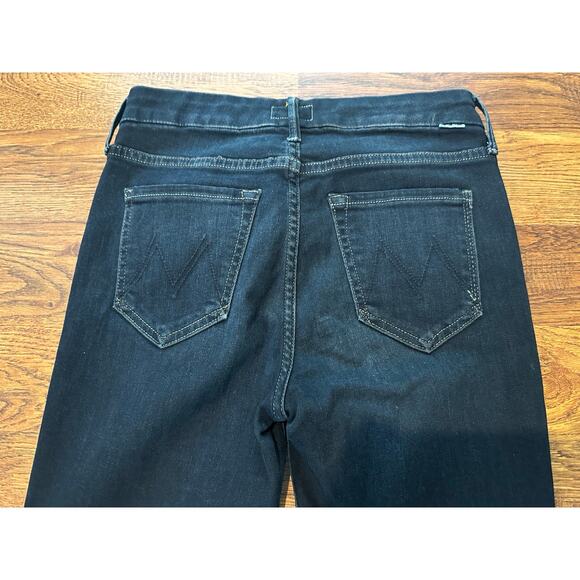 Mother Jeans The Looker Ankle Fray Dark Wash Size 25 Lux Comfortable Jeans - Picture 4 of 12